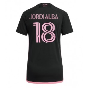 Inter Miami Jordi Alba #18 Replika Udebanetrøje Dame 2023-24 Kortærmet